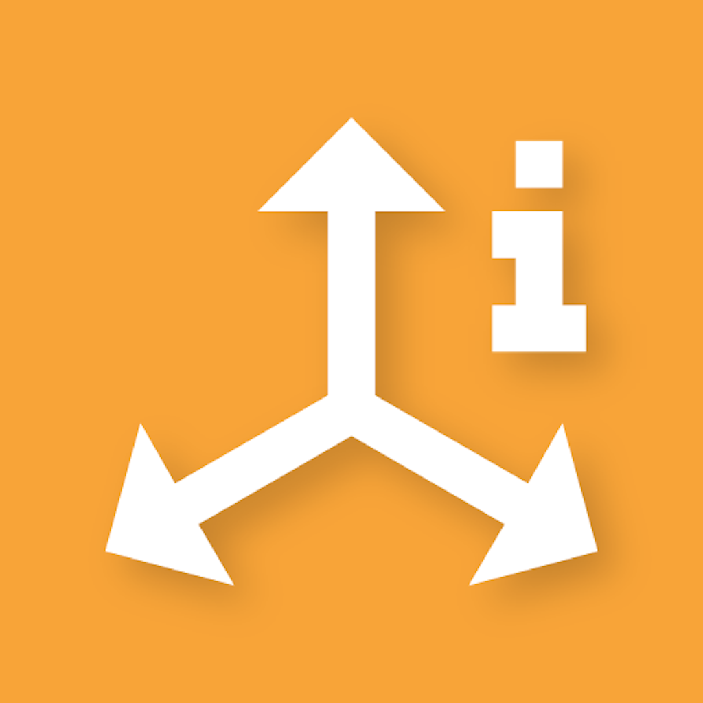 ANURA Connect app icon, a three-way arrow (X/Y/Z axes) on an orange background.